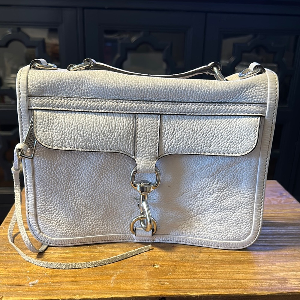 Rebecca Minkoff Gray Crossbody Bag with Silver Hardware